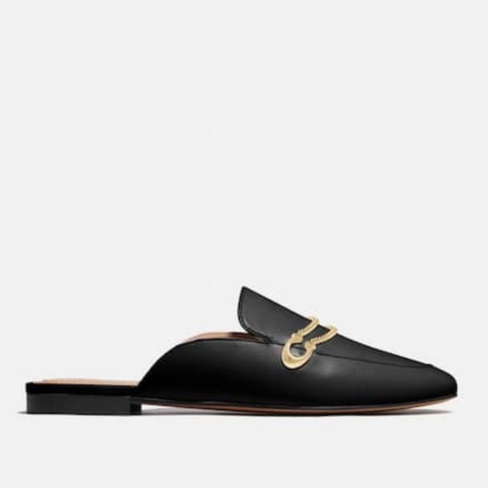 Coach Sawyer Slide Loafer in Black - Picture 2 of 5